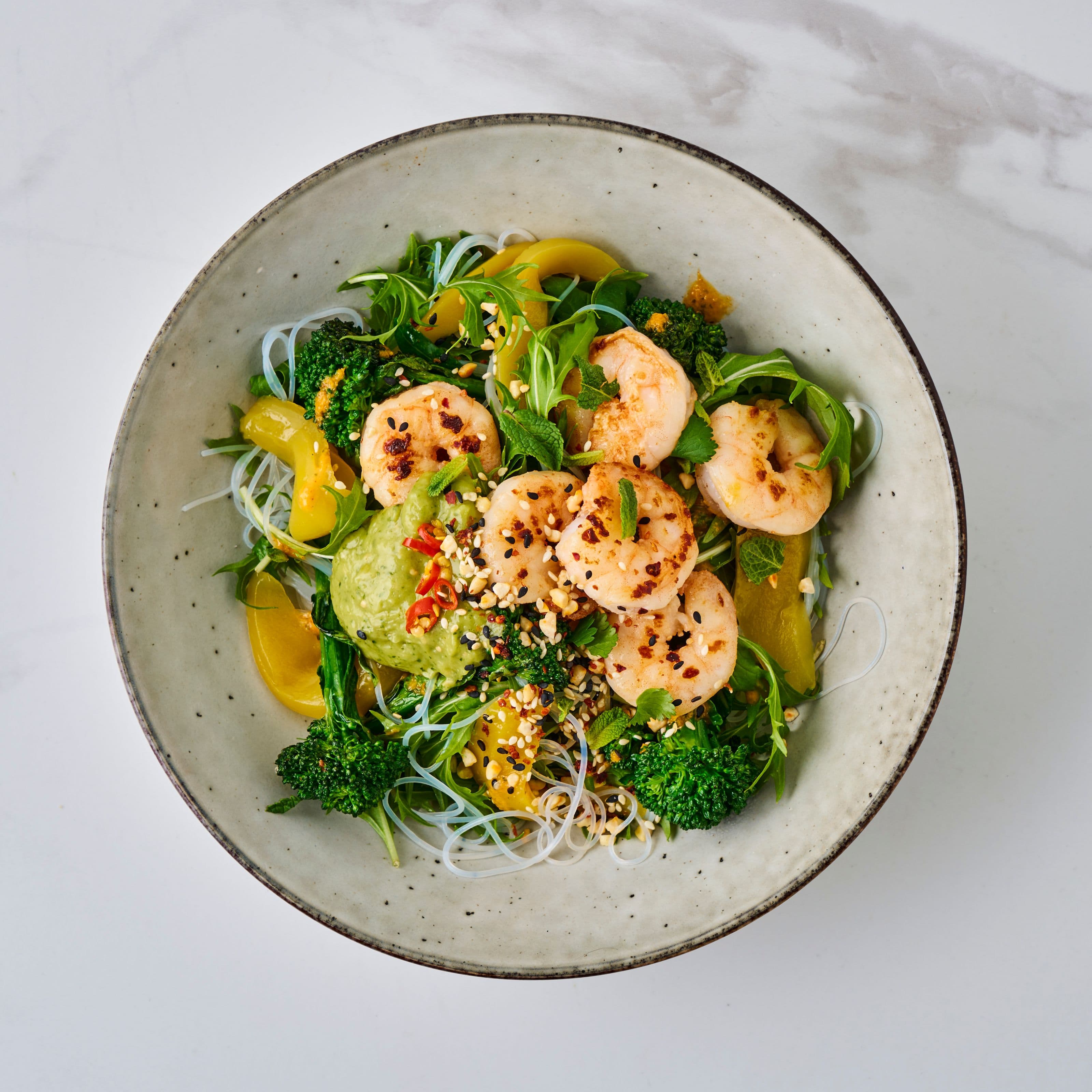 Prawn mango salad